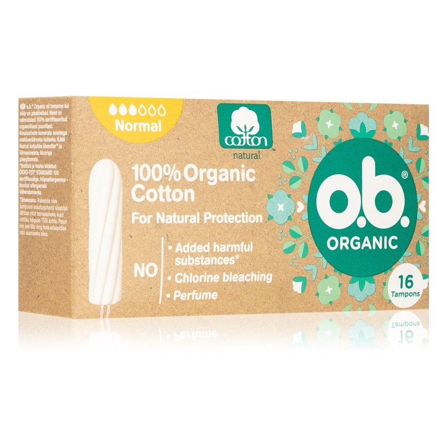 O.B. Organiskie tampons Normal 16 gab. – 2