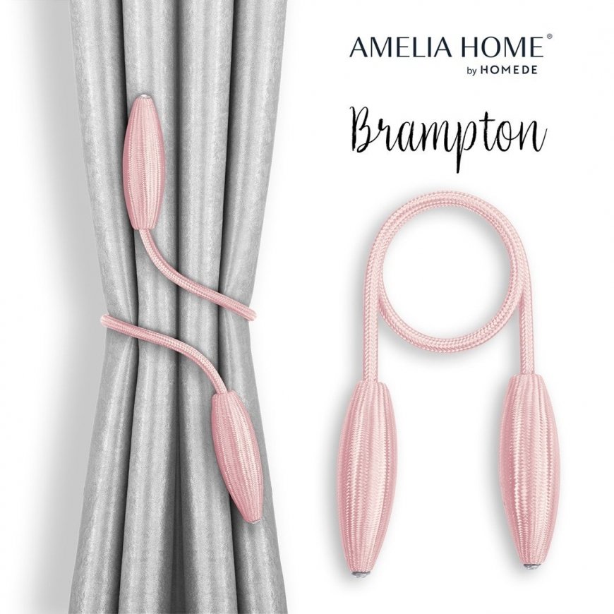 AmeliaHome CURTBIN/AH/EDMONTON/NAVY/2PCS