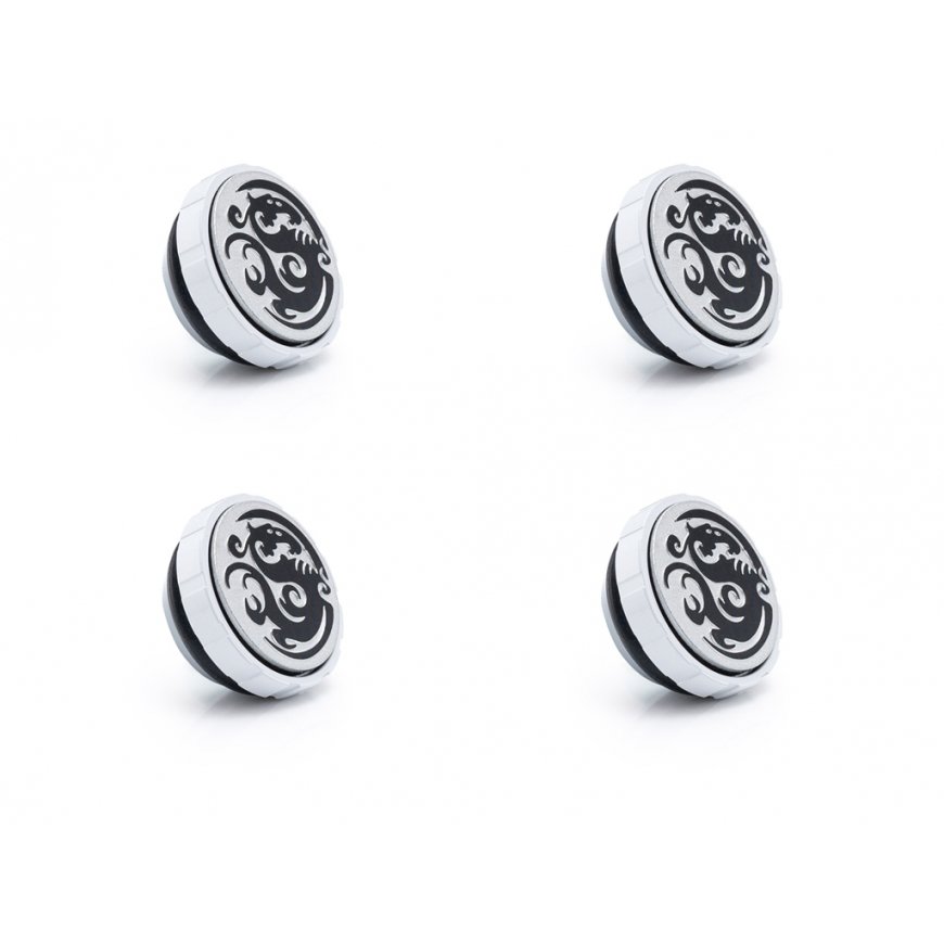"Bitspower Artemis" G1/4 inch compression fittings, 4 pieces in a pack - white
