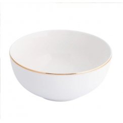 Bella Gold Line Bowl 14 cm 630 ml Cream Porcelain