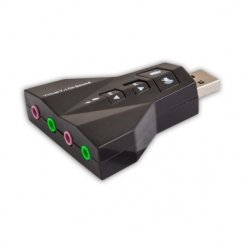 Savio – Carte de soud 7.1 AK-08 interfeisa karte/adapteris 3ˌ5 mm, USB 2.0