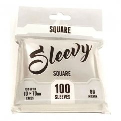 Lautapelit Sleevy SQUARE – Selge (100 kilekatet 70x70 mm)