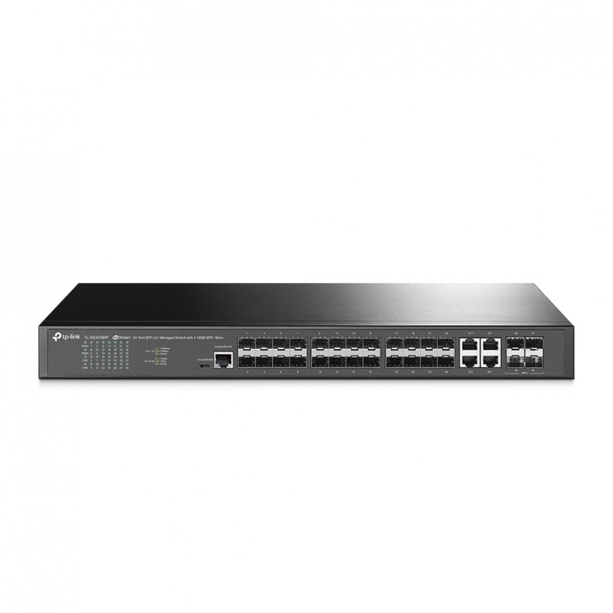 TP-Link JetStream TL-SG3428XF tīkla pārslēgs Vadīts
