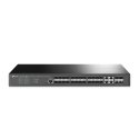 TP-Link JetStream TL-SG3428XF tīkla pārslēgs Vadīts L2+ 1U Melns TP-Link JetStream TL-SG3428XF tīkla pārslēgs Vadīts L2+ 1U Melns