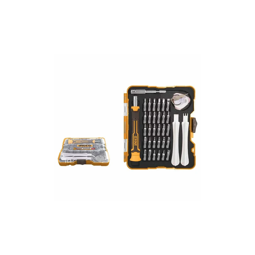 Ingco atsuktuvas su smūginiu mechanizmu + bitų rinkinys 32 vnt S2
