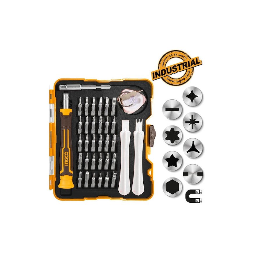 Ingco Ruuvimeisseli hattu + bittisarja 32 kpl S2 – 2