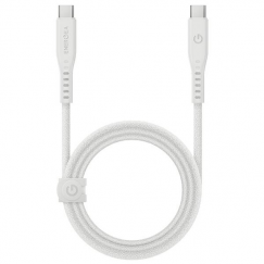 Spigen Essential USB C на USB C 100W текстильный кабель, baltas EB10015CC