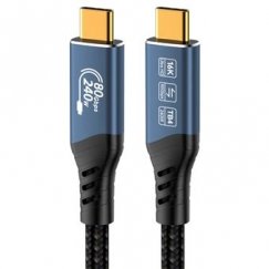 PremiumCord USB4™ Version 2.0 80Gbps 16K@60Hz 240W Thunderbolt 3 and 4 cable 1m