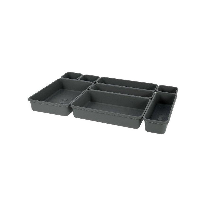 Storage Solutions Sahtlite Korraldajad - 8 tk komplektis, hall värv