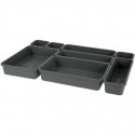 Storage Solutions Drawer Organizers - 8 pieces set, gray color Storage Solutions Drawer Organizers - 8 pieces set, gray color