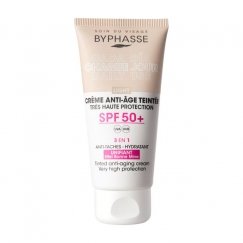 Byphasse Anti-Aging Face Cream with Color Spf50 Light, 50 ml