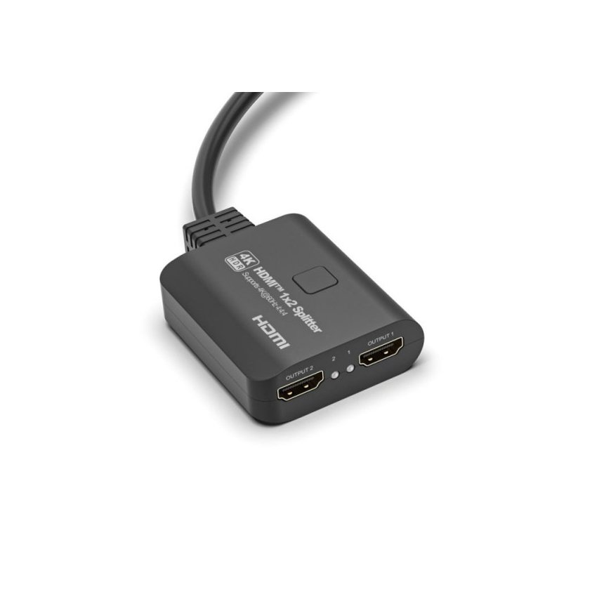 "PremiumCord" HDMI 2.0 Mini Splitter, 1-2 Pigtail Type, 4Kx2K@60Hz, HDCP2.2 Scaler