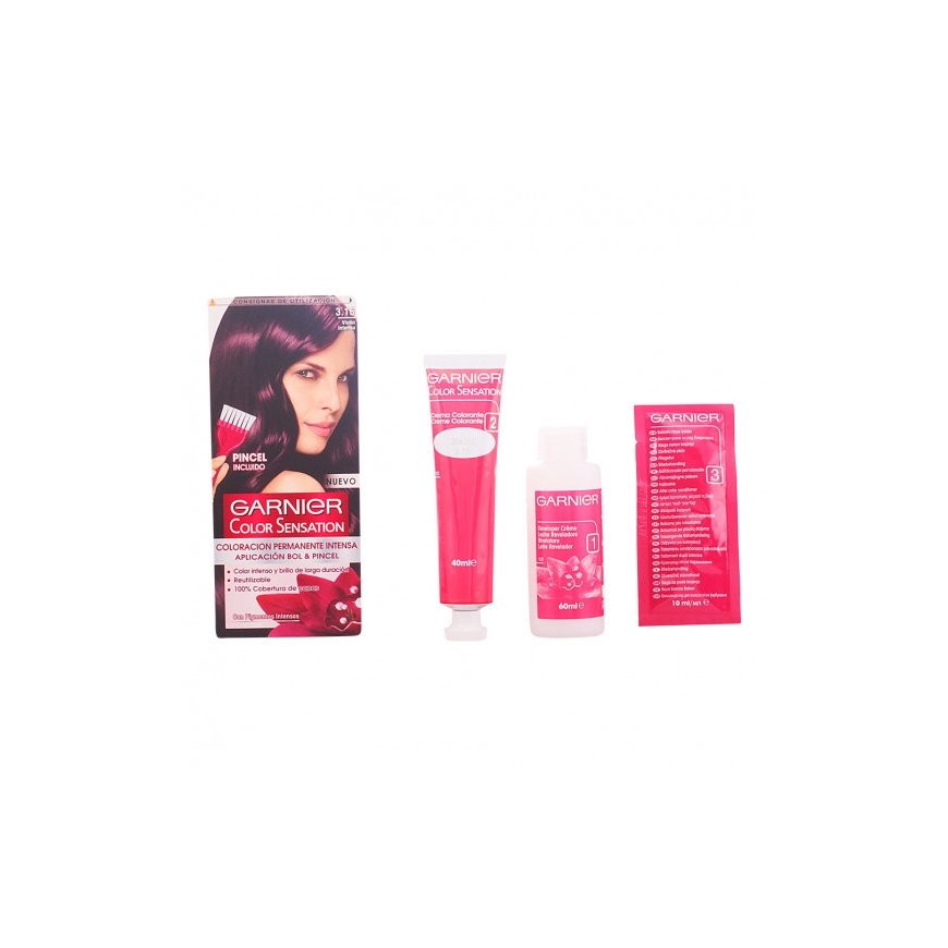 Hair dye "Garnier Color Sensation" 3.16 intense violet