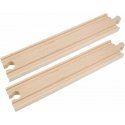 Woodyland suorat raiteet 22 cm, 2 kpl Woodyland suorat raiteet 22 cm, 2 kpl