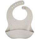 CANPOL BABIES silicone bib with pocket DOTS, 51/029_grey