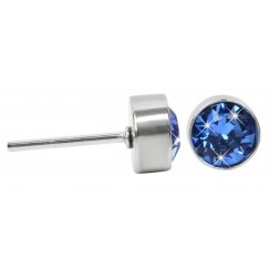 Kauniit teräksiset korvakorut Chaton Sapphire