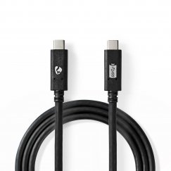 Nedis CCGW64750BK10 USB-kaabel USB 3.2 Gen 2 (3.1 Gen 2) 1 m USB C Must