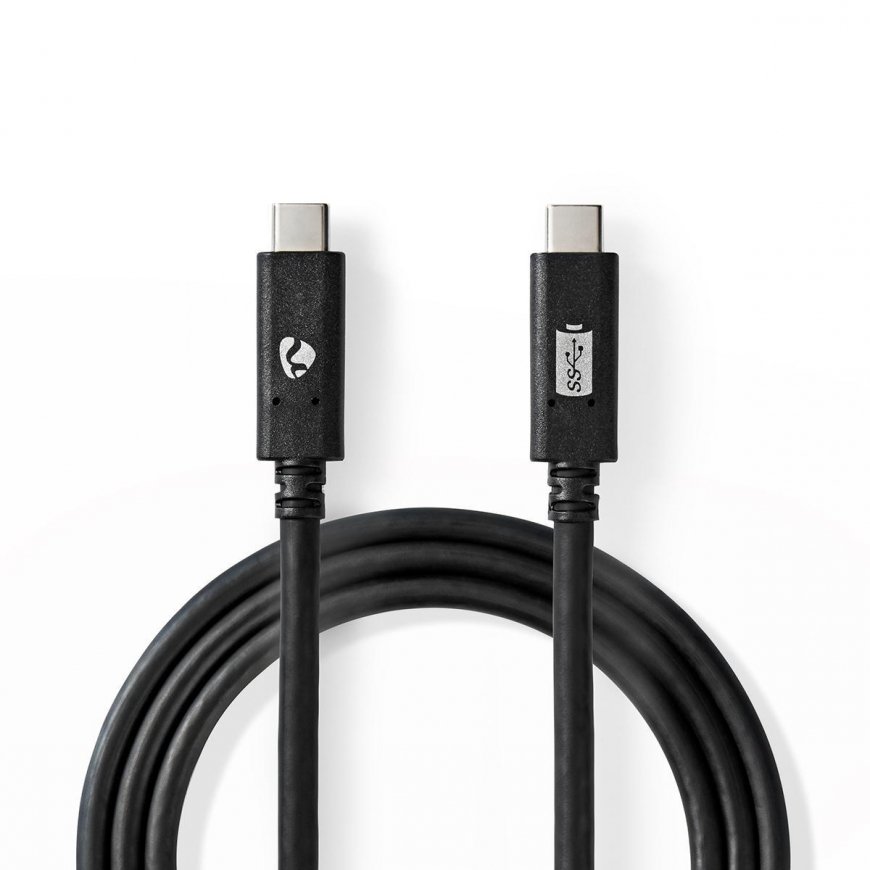Nedis CCGW64750BK10 USB-kaabel USB 3.2 Gen 2 (3.1 Gen 2) 1 m USB C Must