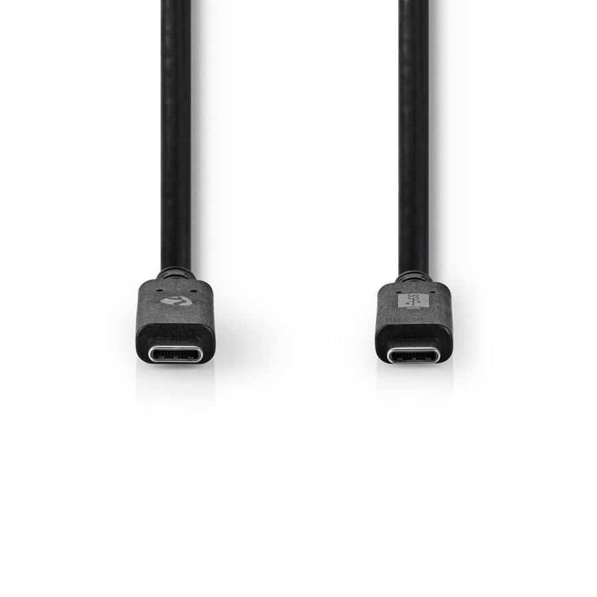 Nedis CCGW64750BK10 USB kabelis USB 3.2 Gen 2 (3.1 Gen 2) 1 m USB C Melns – 2