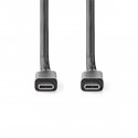 Nedis CCGB64020BK20 USB-kaabel USB 3.2 Gen 2 (3.1 Gen 2) 2 m USB C Must Nedis CCGB64020BK20 USB-kaabel USB 3.2 Gen 2 (3.1 Gen 2) 2 m USB C Must