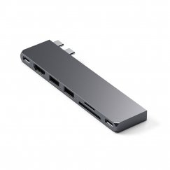 Satechi ST-HUCPHSM dokstacija Dok-ligzda USB 3.2 Gen 2 (3.1 Gen 2) Type-C Pelēks