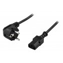 Deltaco DEL-109-LSZH elektrības kabelis Melns 2 m CEE7/7 IEC C13 Deltaco DEL-109-LSZH elektrības kabelis Melns 2 m CEE7/7 IEC C13