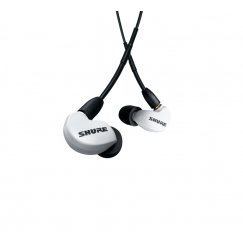 Shure AONIC 215 Austiņas Vadu Ausīs Zvani / mūzika Caurspīdīgs, Balts