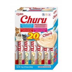 INABA Churu mix garšas ar tunzivju un jūras veltēm kaķiem 20x14g