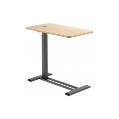 Spacetronik Buddy 07 galda galda ar roku regulējumu, balts koks