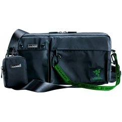 Razer Xanthus Crossbody Bag Nailon Must Mõlemale soole sobiv Õlakott