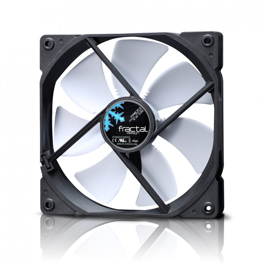 Fractal Design FD-FAN-DYN-GP14-WT Datora dzesēšanas sistēma Datora korpusam Ventilators 14 cm Melns,
