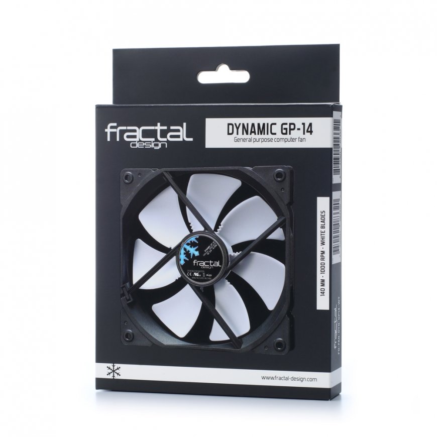 Fractal Design FD-FAN-DYN-GP14-WT Datora dzesēšanas sistēma Datora korpusam Ventilators 14 cm Melns, – 3