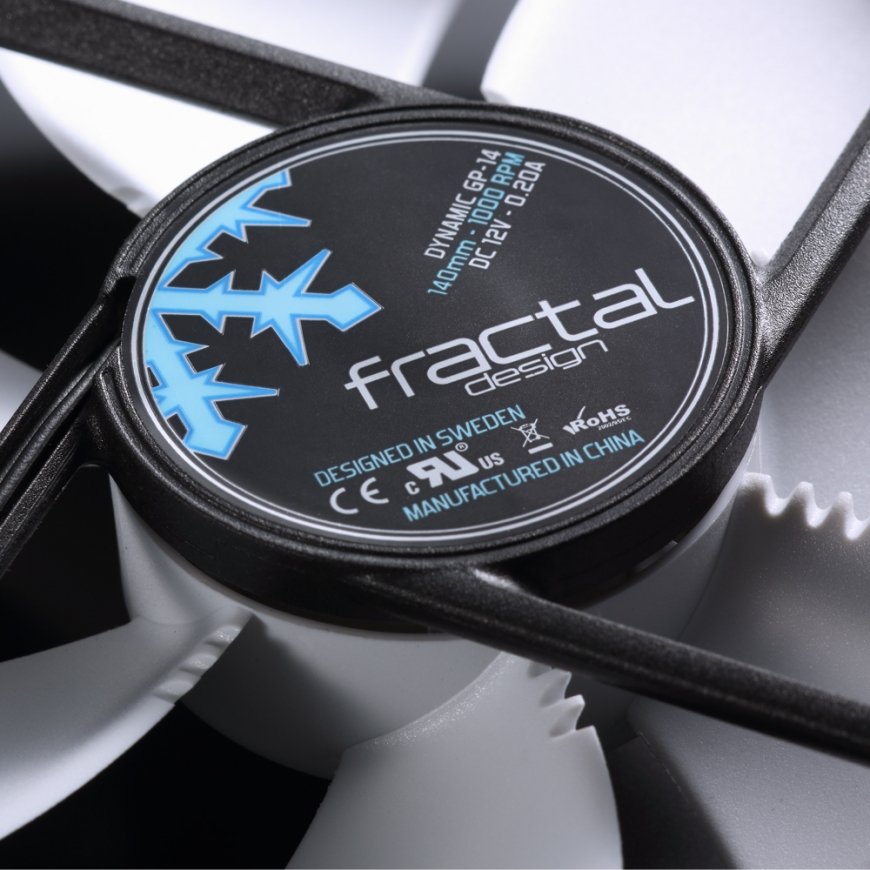 Fractal Design FD-FAN-DYN-GP14-WT arvuti jahutussüsteem Arvuti korpus Ventilaator 14 cm Must, Valge – 4