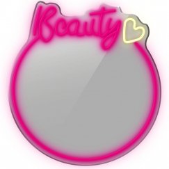 Зеркало Manta MASNL130PK Style Neon Lights BEAUTY с LED неоновым освещением