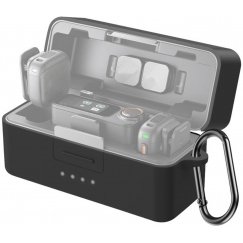 PULUZ Silikoni Latauskuori Suojakotelo DJI Mic 3:lle (Musta)