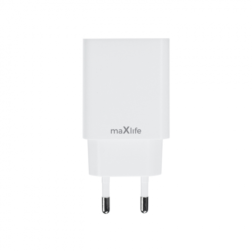 Maxlife MXTC-13-20AC PD QC charger 1x USB-C 1x USB 20W white – 2