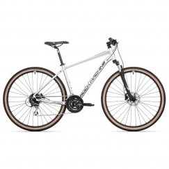 Rock Machine Crossride 300 Gloss Silver/Black/Grey Mountain Bike (Wheel Size: 29 Frame Size: L)