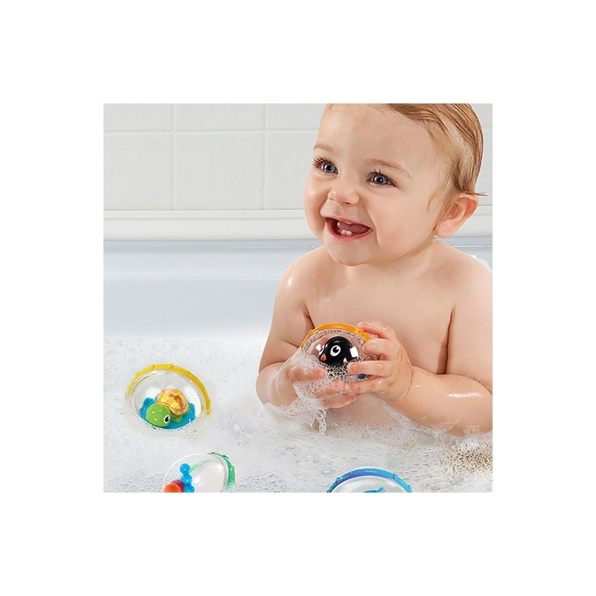 Munchkin Float & Play Bubbles, Turtle Bath animal Blue, Green, Red, Yellow – 2