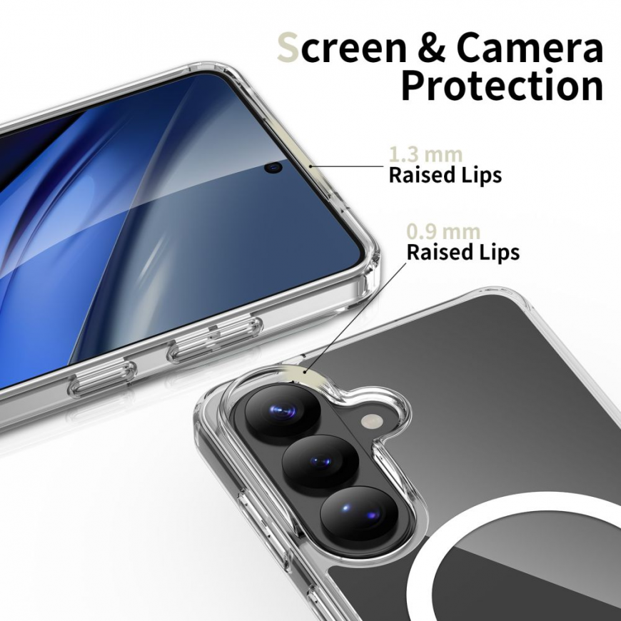 TECH-PROTECT FLEXAIR HYBRID MAGSAFE GALAXY S26+ PLUS CLEAR – 5