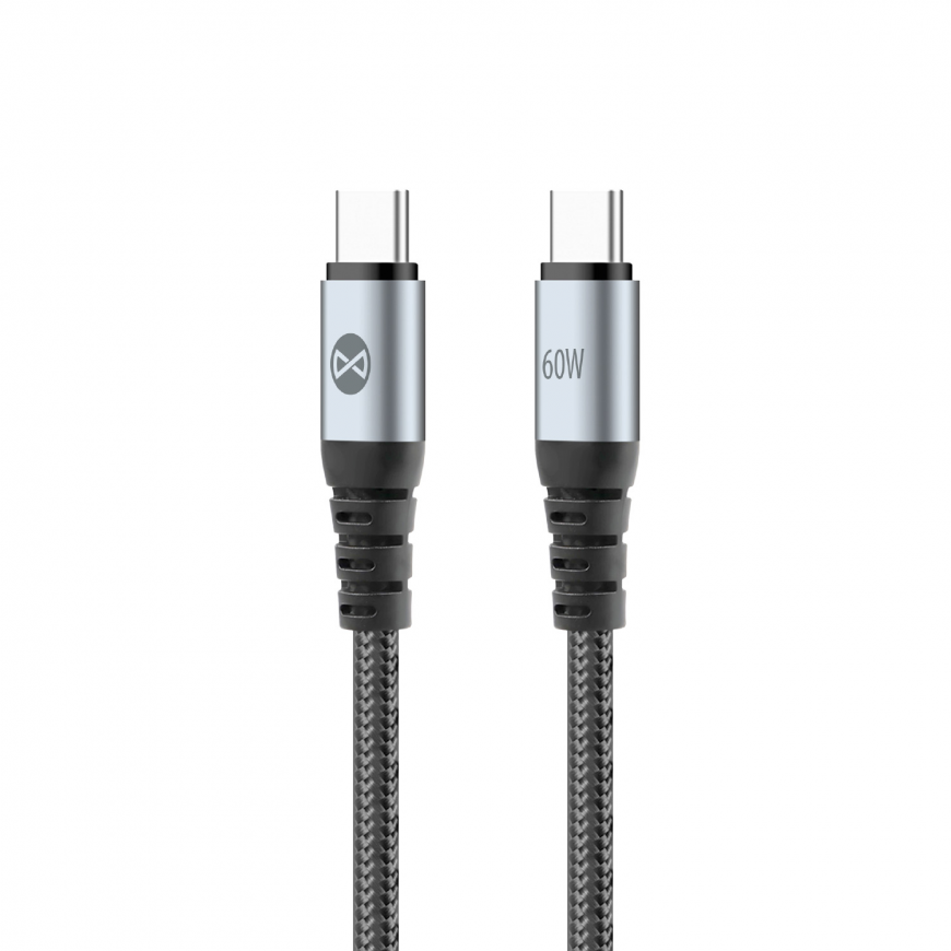 Forever Braix cable USB-C - USB-C 1,0 m 60W black