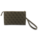 Guess PU 4G Metal Logo Phone Bag Brown Guess PU 4G Metal Logo Phone Bag Brown