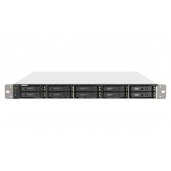 QNAP TS-h1090FU NAS Teline ( 1U ) EPYC 7232P 64 GB DDR4 0 TB QuTS hero musta, Harmaa