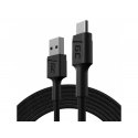 Green Cell KABGC19 USB kabelis USB 2.0 2 m USB A USB C Melns Green Cell KABGC19 USB kabelis USB 2.0 2 m USB A USB C Melns