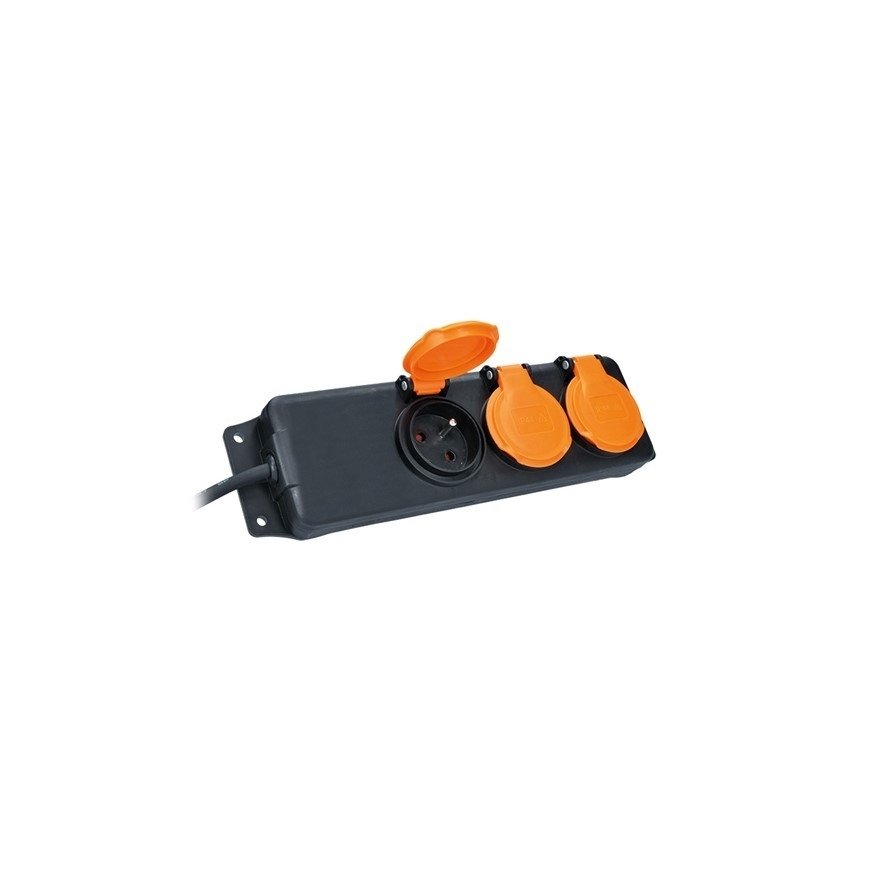 Solight pagarinātājs IP44 3 ligzdas 10m