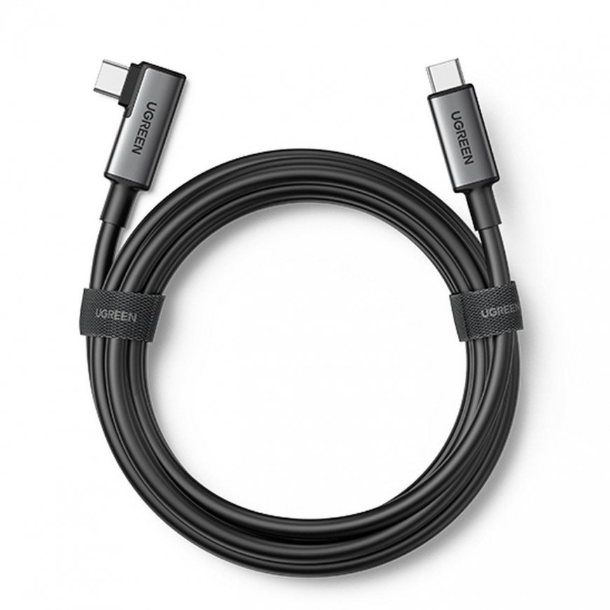 USB-kaapeli Ugreen USB-C:stä USB-C:hen PD-nopean latauksen kaapeli 100W 0,5m - musta – 2