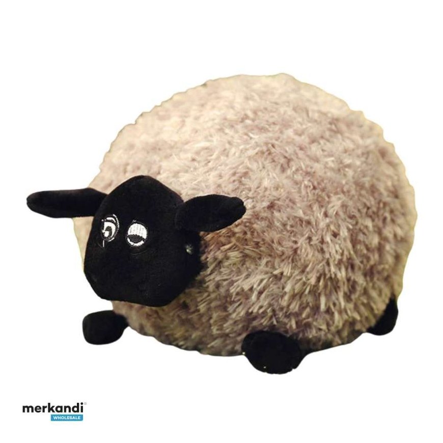 Lean Toys Plush Sheep with Curly Wool, Light Brown, 20 cm – 2