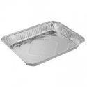 Kertakäyttöinen astia, GN 1/2, alumiini, 2,4 l, 32,5 x 26,2 x K 4,8 cm, 10 kpl Kertakäyttöinen astia, GN 1/2, alumiini, 2,4 l, 32,5 x 26,2 x K 4,8 cm, 10 kpl
