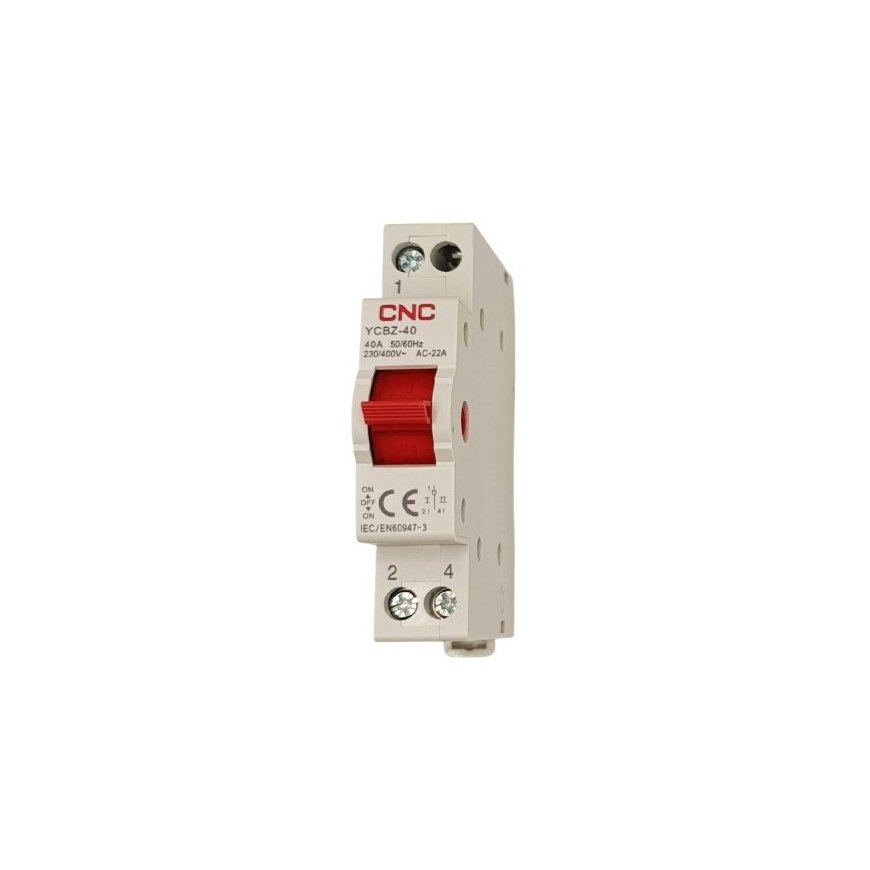 Модульный переключатель CNC YCBZ-40, 1P, 40A, 1-0-2
