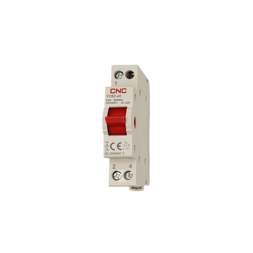 Модульный переключатель CNC YCBZ-40, 1P, 40A, 1-0-2 – 2