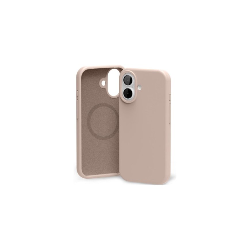 Kuori Mercury Pure Magsafe Silicon Case Apple iPhone 17 vaaleanpunaisen hiekka.